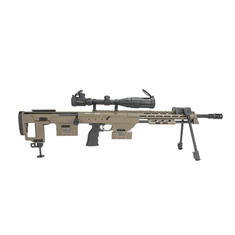 DSR-1 緊湊型犢牛式 水彈/海綿軟彈 兩用 拋殼狙擊步槍_黑/沙兩色
