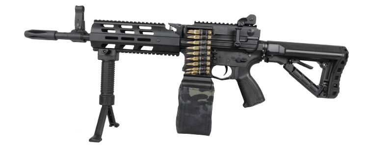 CM16 LMG Stealth 輕量化電動機槍 阿瑞斯伯勞鳥 全尼龍槍身 金屬BOX Airsoft/Gel-Blaster