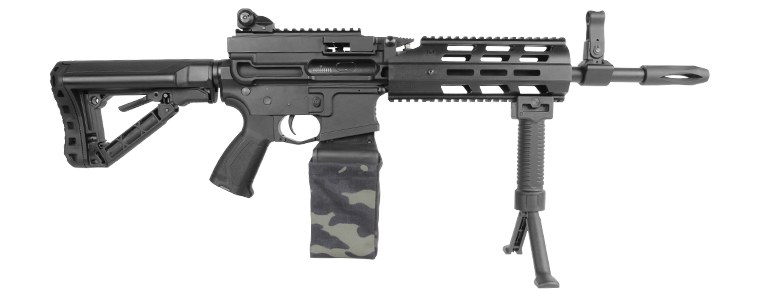 CM16 LMG Stealth 輕量化電動機槍 阿瑞斯伯勞鳥 全尼龍槍身 金屬BOX Airsoft/Gel-Blaster