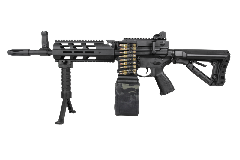 CM16 LMG Stealth 輕量化電動機槍 阿瑞斯伯勞鳥 全尼龍槍身 金屬BOX Airsoft/Gel-Blaster